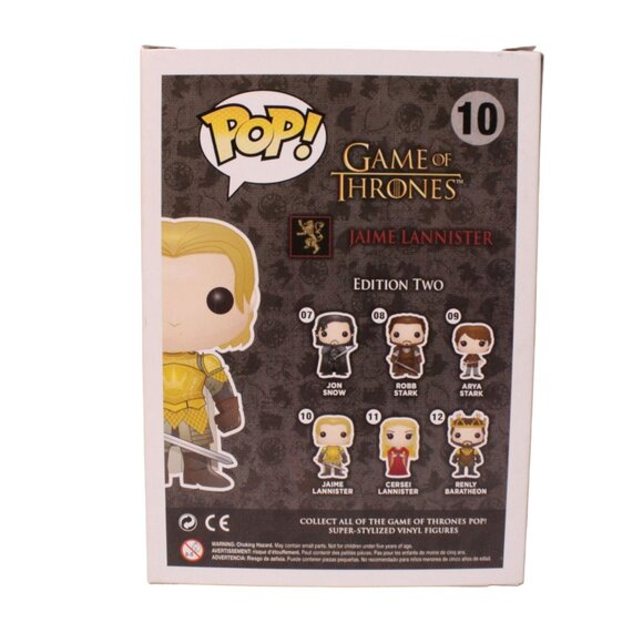 Funko Pop! JAIME LANNISTER #10 GOT Game Of Thrones 2013 Vinyl Figure Collectible - Picture 2 of 8